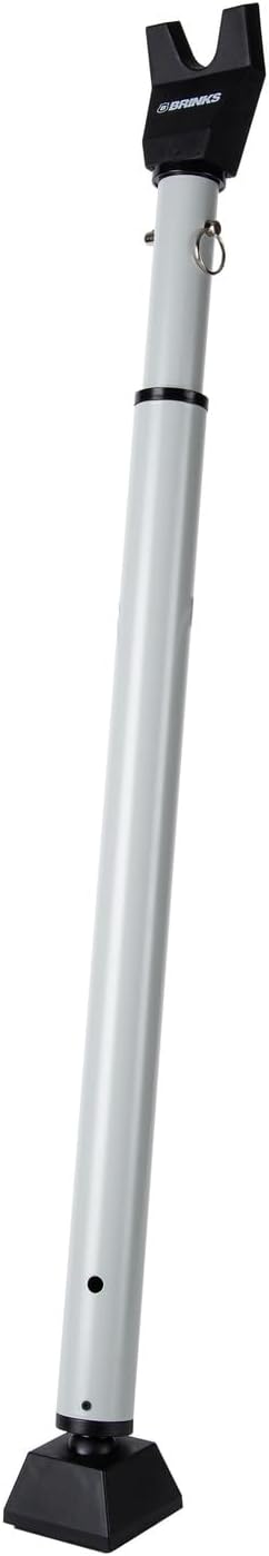 BRINKS Door Security Bar - Adjustable Brinks Door Security Bar for Travel, School, Dorm and Home - Door Jammer for Hinged Doors and Sliding Door Security – Silver