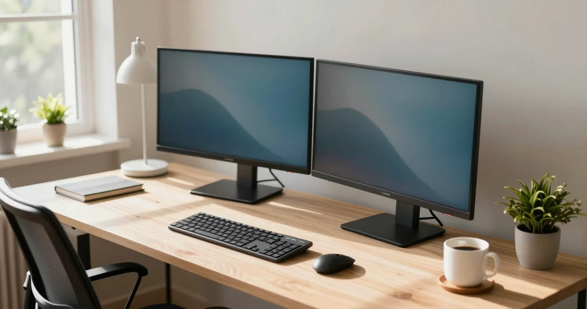 Dual Monitor Setup Starter Kit for Home Office Productivity