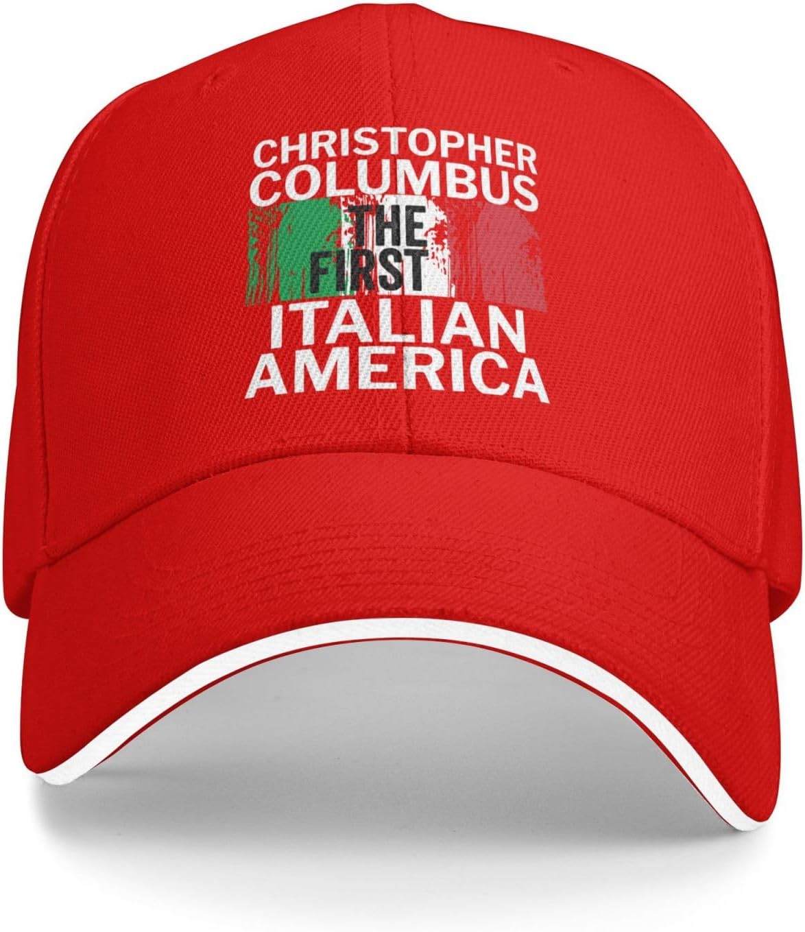 Happy Columbus Day Christopher Columbus Italian Navigator Sandwich Cap Unisex Adjustable Baseball Hat Black