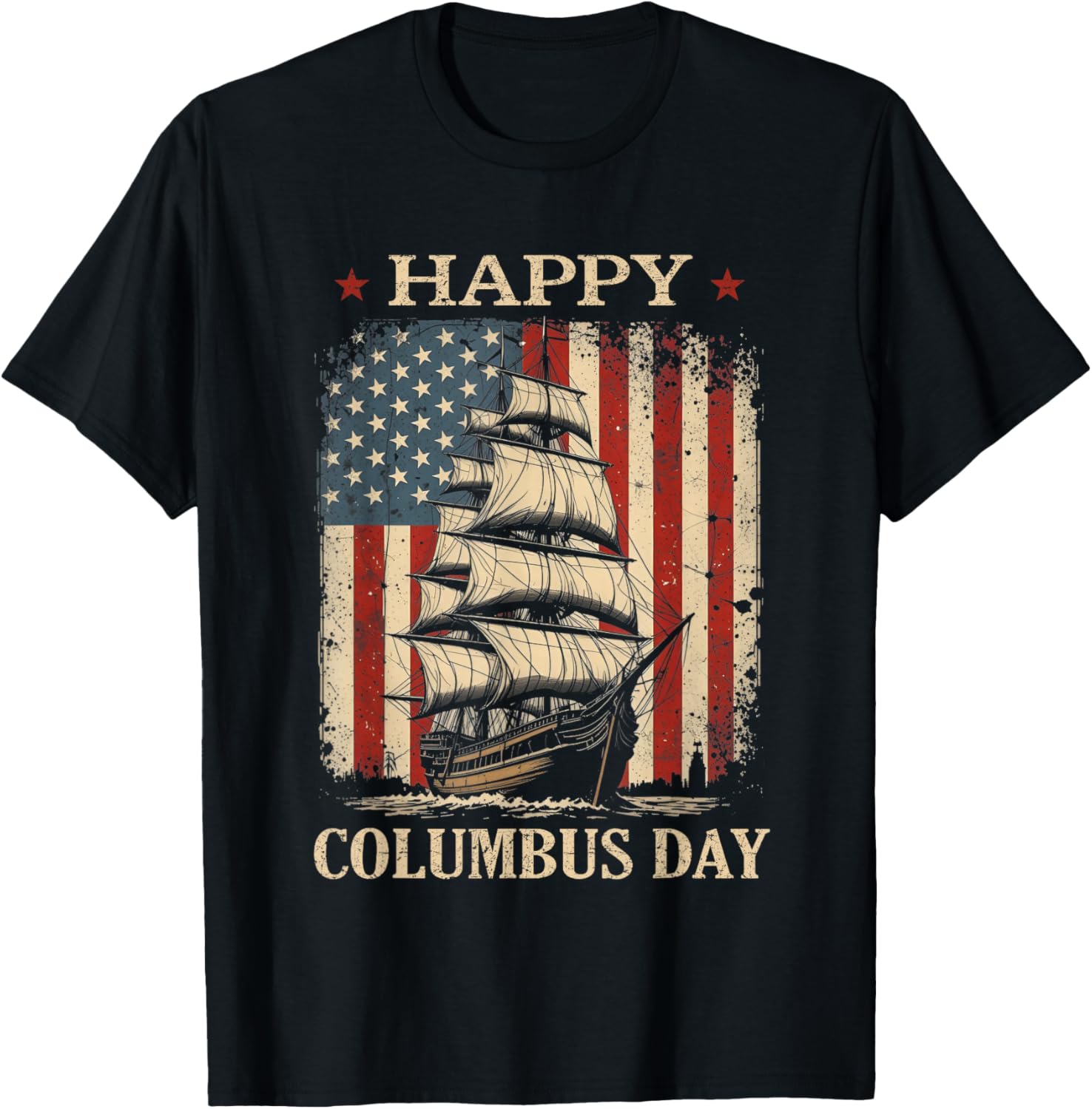 Happy Columbus Day Design Christopher Columbus Italian T-Shirt
