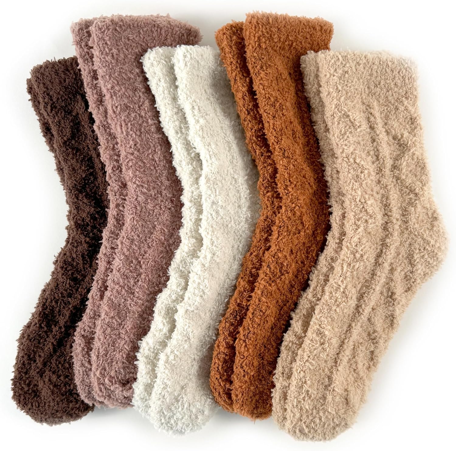 TEHOOK Warm & Cozy Gifts for Women, Stocking Stuufers, Fluffy Fuzzy Plush Sleeping Slipper Socks - Soft Warm Fabric