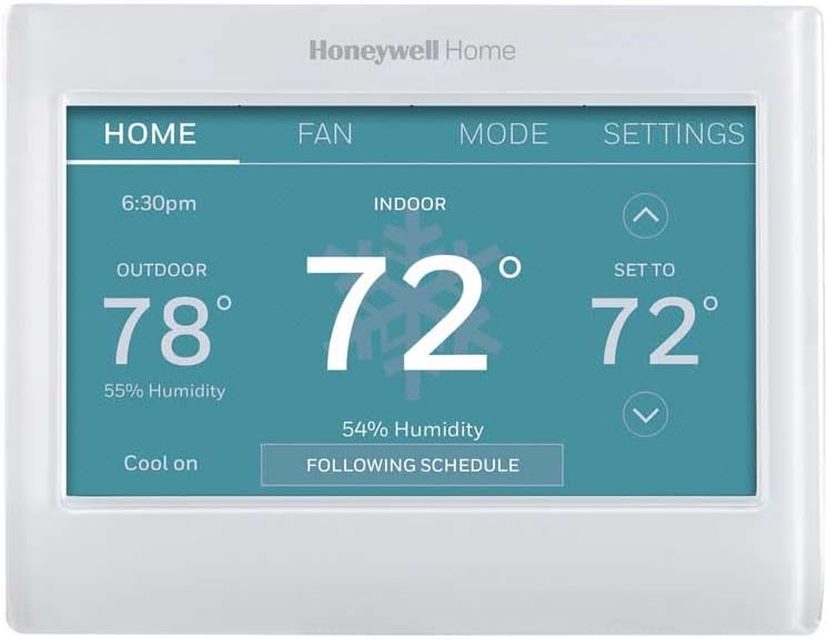 Honeywell Home RTH9600WF Smart Color Thermostat ENERGY STAR Wi-Fi Programmable Touchscreen Alexa Ready - C-Wire Required